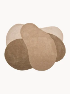 Alfombra de lana con forma orgánica Denton Alfombras Rectangulares|Alfombras