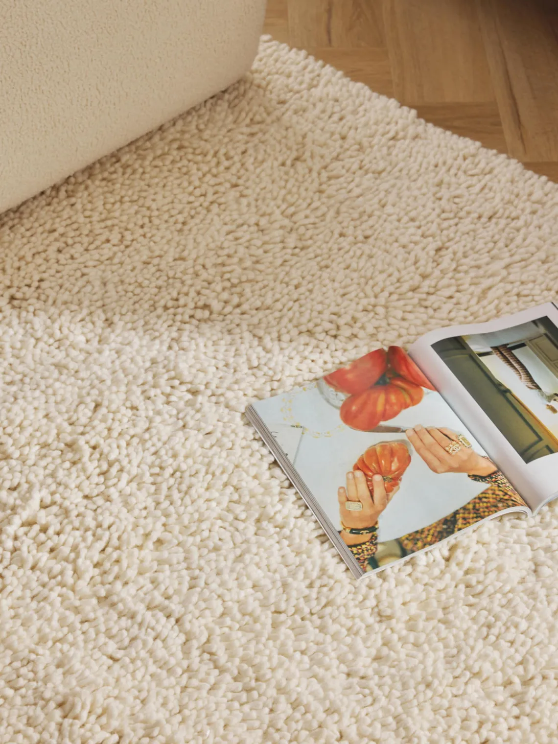 Rectangular|Alfombras Rectangulares>Westwing Collection Alfombra de lana de pelo largo Kasper