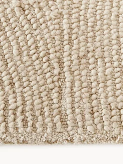 New Alfombra de lana redonda artesanal de pelo corto Eleni Redonda|Alfombras Rectangulares