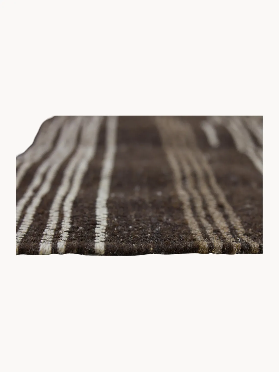 Clearance Alfombra de lana Striped Rectangular|Alfombras Rectangulares