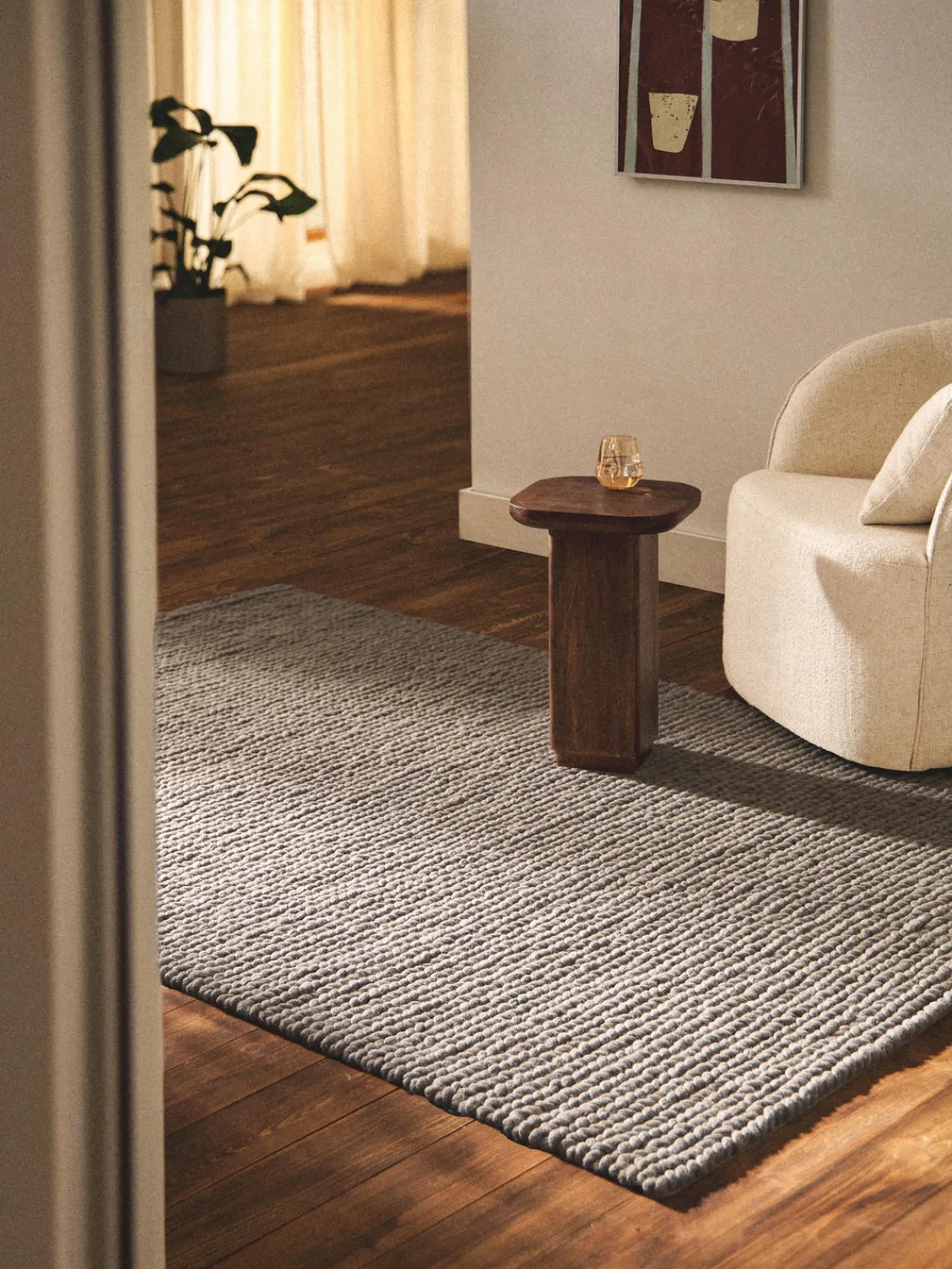 Discount Alfombra de lana trenzada Bruna Rectangular|Alfombras Rectangulares