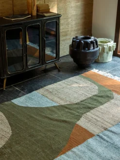 Alfombra de lana y algodón hecha a mano Pavilion Rectangular|Alfombras Rectangulares