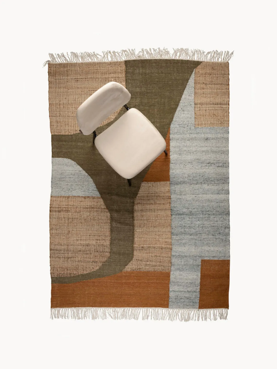 Alfombra de lana y algodón hecha a mano Pavilion Rectangular|Alfombras Rectangulares