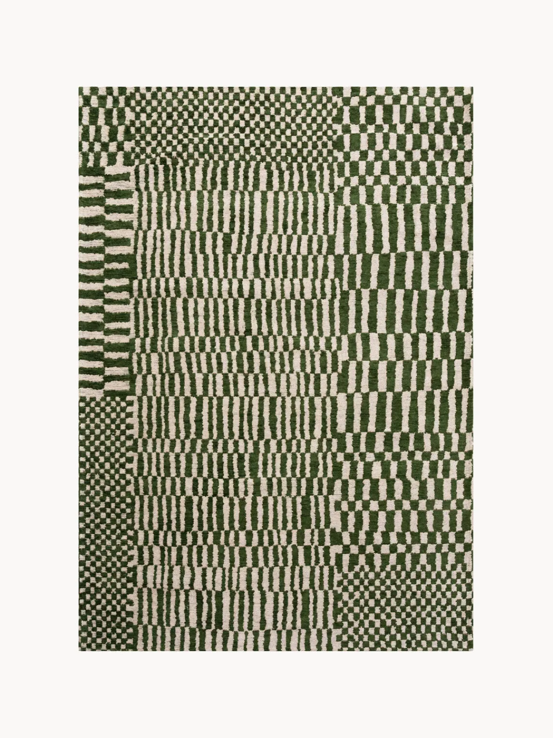 Rectangular|Alfombras Rectangulares>Louis de Poortere Alfombra de pelo corto Berber Verde