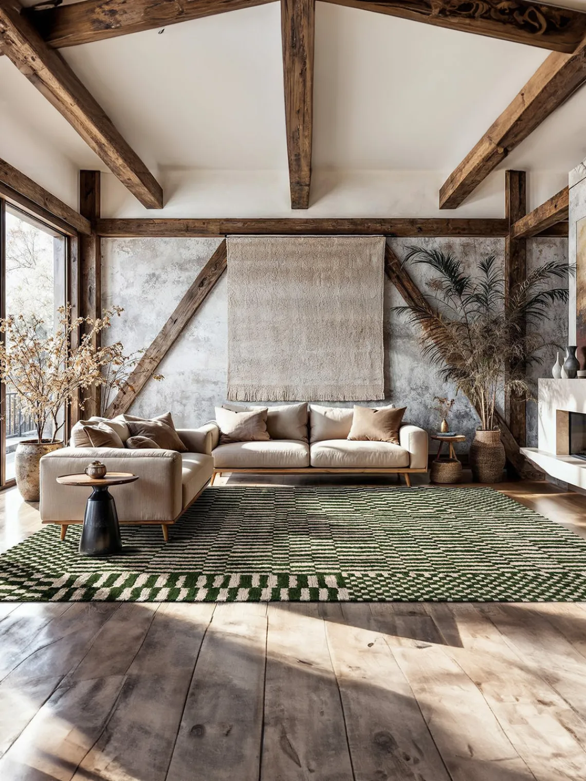 Rectangular|Alfombras Rectangulares>Louis de Poortere Alfombra de pelo corto Berber Verde