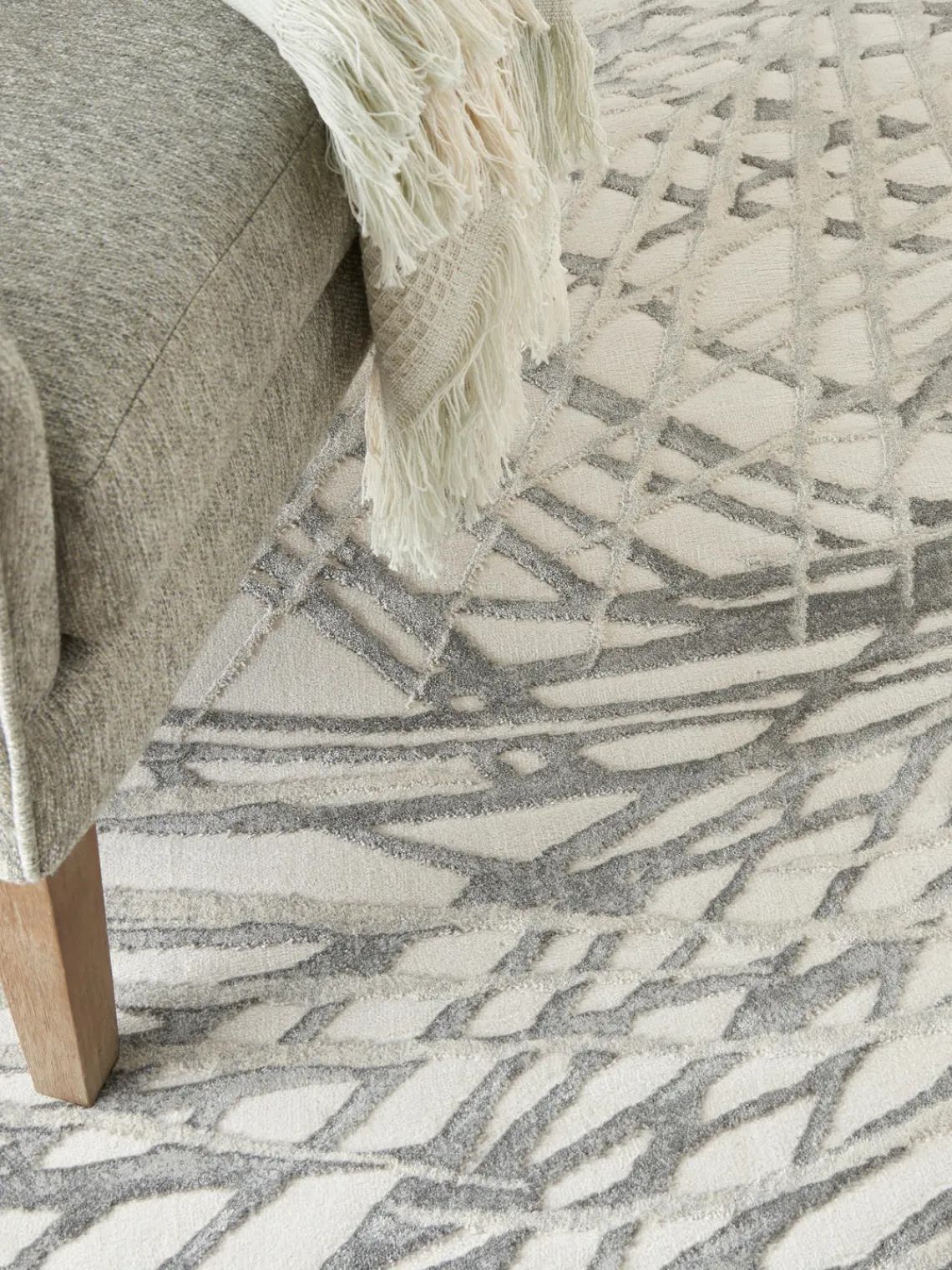 Outlet Alfombra de pelo corto con relieves Rustic Texture Rectangular|Alfombras Rectangulares