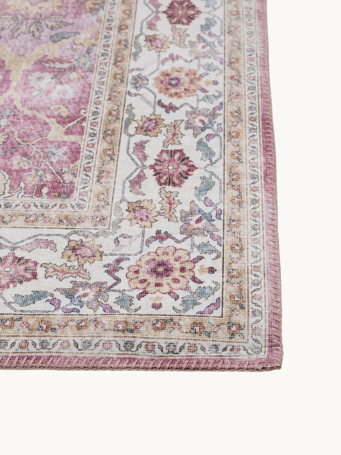 Alfombra de pelo corto con motivos ornamentales Laury Rectangular|Alfombras Rectangulares