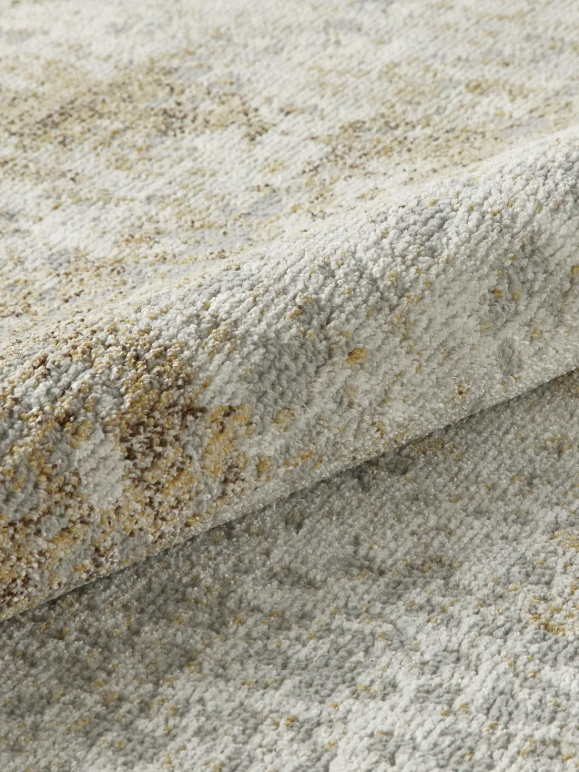 Rectangular|Alfombras Rectangulares>Rama Carpets Alfombra de pelo corto con motivos abstractos Rossa Beige claro, gris, marrón claro