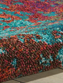 Clearance Alfombra de pelo corto de diseño Celestial Rectangular|Alfombras Rectangulares