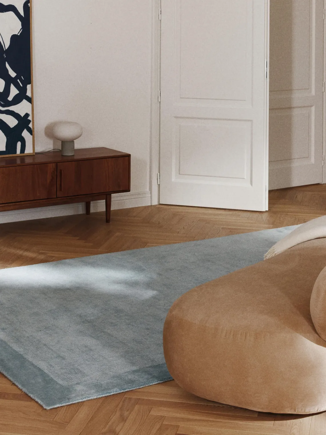 Rectangular|Alfombras Rectangulares>Westwing Collection Alfombra de pelo corto Kari Azul