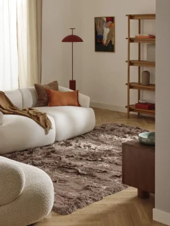 Rectangular|Alfombras Rectangulares>Westwing Collection Alfombra de pelo largo brillante Jimmy Taupe