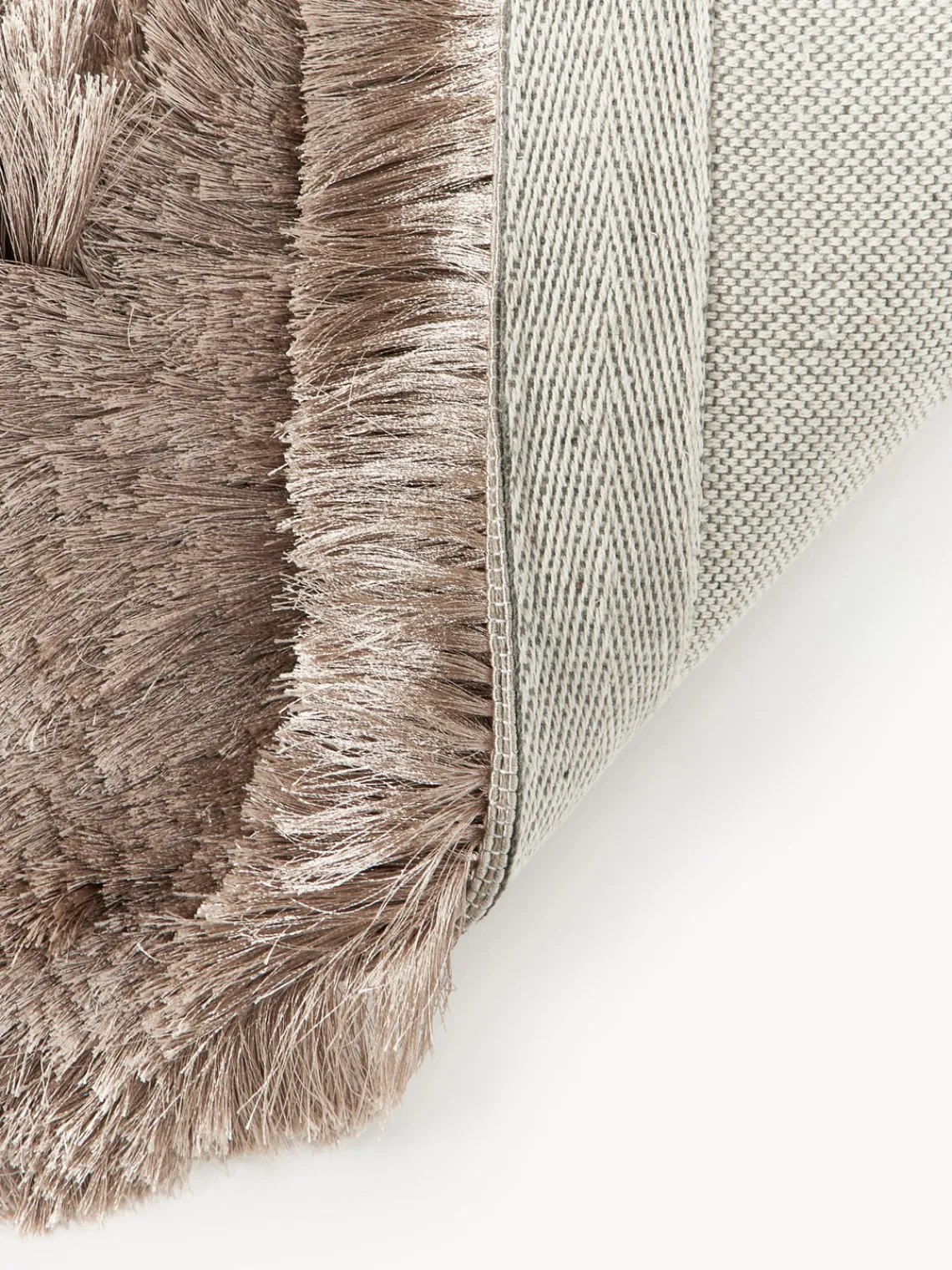 Rectangular|Alfombras Rectangulares>Westwing Collection Alfombra de pelo largo brillante Jimmy Taupe