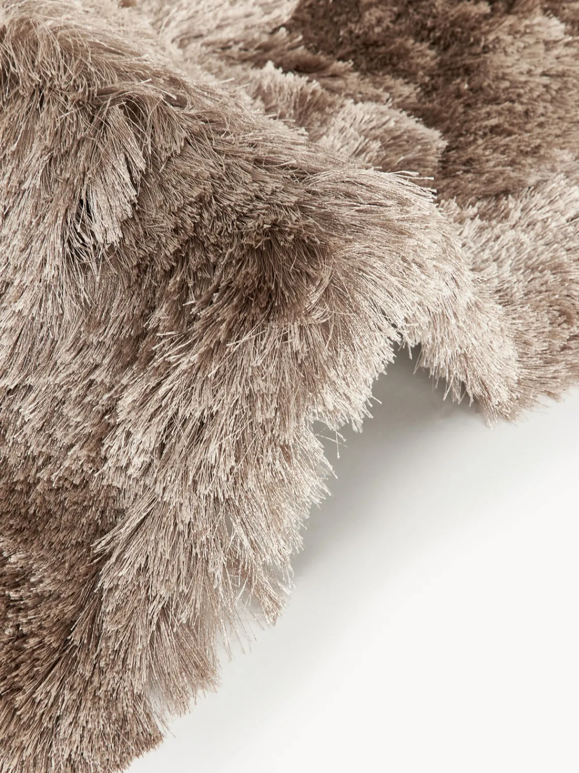 Rectangular|Alfombras Rectangulares>Westwing Collection Alfombra de pelo largo brillante Jimmy Taupe