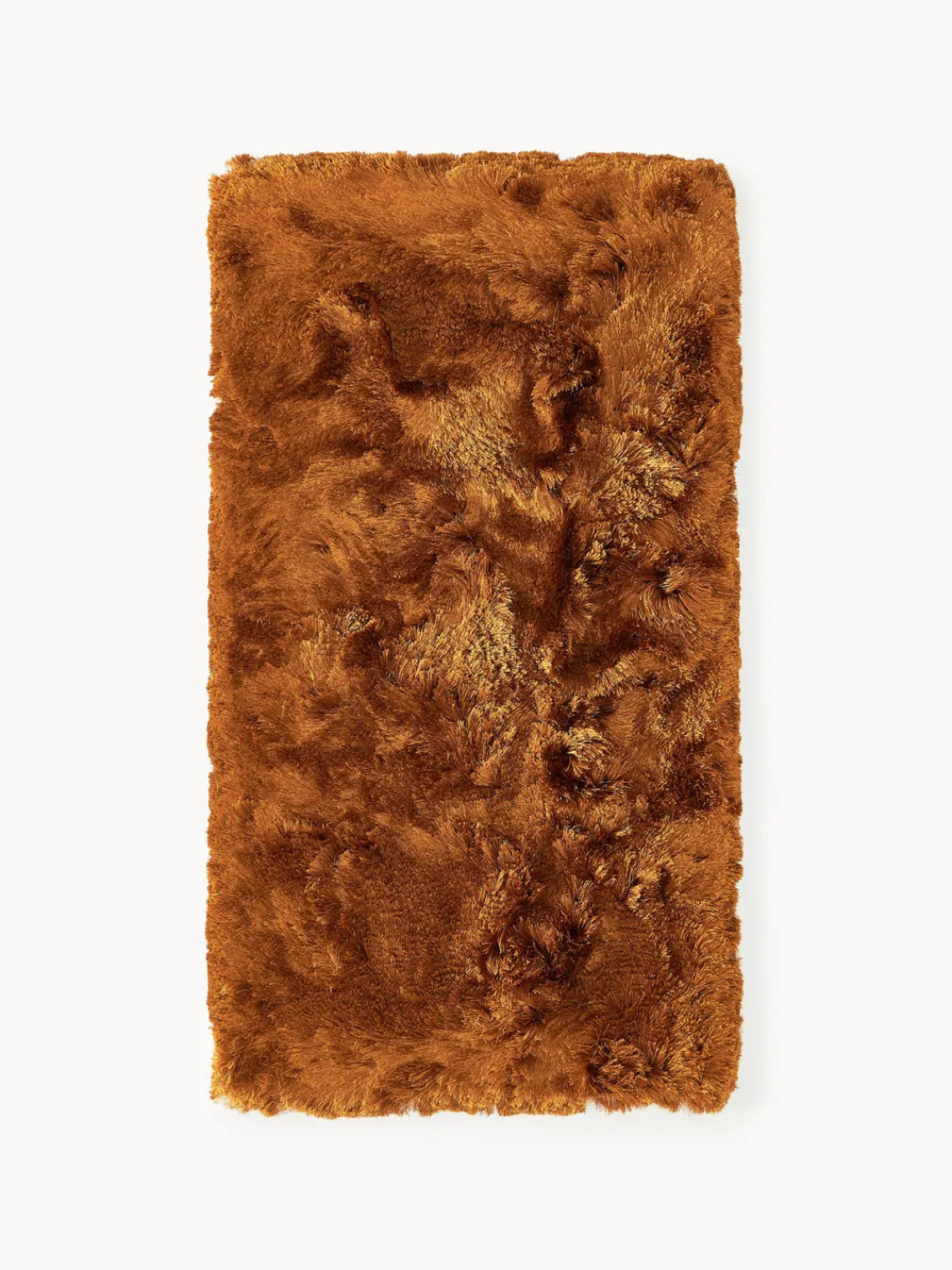Rectangular|Alfombras Rectangulares>Westwing Collection Alfombra de pelo largo brillante Jimmy Marrón claro
