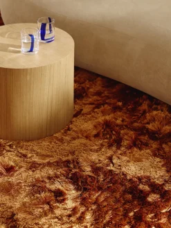 Rectangular|Alfombras Rectangulares>Westwing Collection Alfombra de pelo largo brillante Jimmy Marrón claro