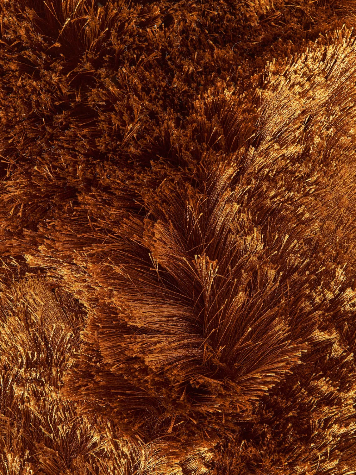 Rectangular|Alfombras Rectangulares>Westwing Collection Alfombra de pelo largo brillante Jimmy Marrón claro