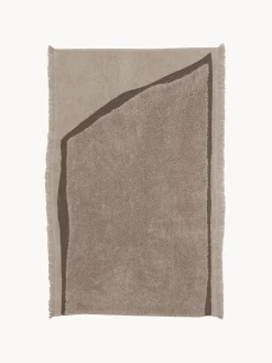 New Alfombra de pelo largo de lana Nomad Rectangular|Alfombras Rectangulares