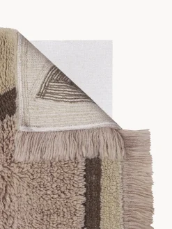 New Alfombra de pelo largo de lana Nomad Rectangular|Alfombras Rectangulares