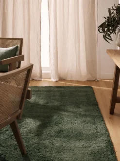 Rectangular|Alfombras Rectangulares>Westwing Collection Alfombra de pelo largo Leighton Verde oscuro