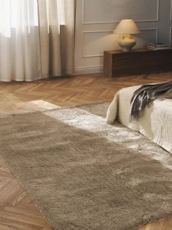 Rectangular|Alfombras Rectangulares>Westwing Collection Alfombra de pelo largo Leighton Turrón