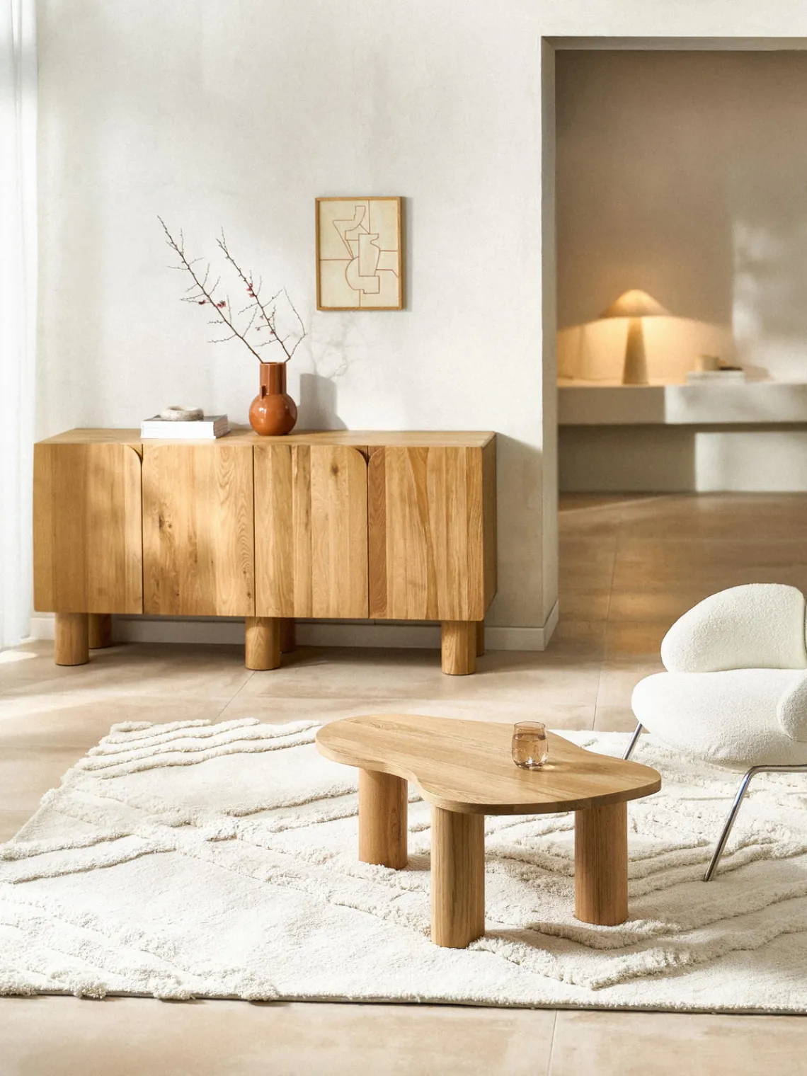 Clearance Alfombra de pelo largo texturizada Magda Rectangular|Alfombras Rectangulares