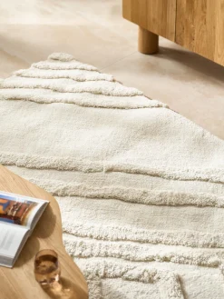 Clearance Alfombra de pelo largo texturizada Magda Rectangular|Alfombras Rectangulares