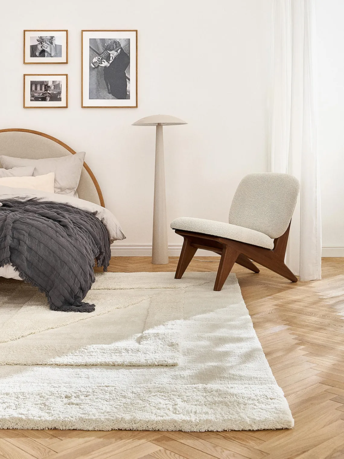 Online Alfombra de pelo largo texturizada Zion Rectangular|Alfombras Rectangulares