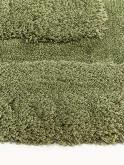Rectangular|Alfombras Rectangulares></noscript>Westwing Collection Alfombra de pelo largo texturizada Genève Verde oscuro