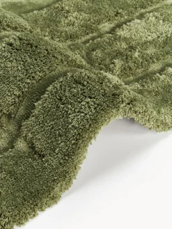 Rectangular|Alfombras Rectangulares></noscript>Westwing Collection Alfombra de pelo largo texturizada Genève Verde oscuro
