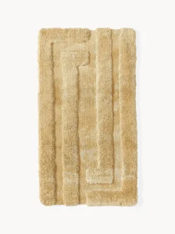 Rectangular|Alfombras Rectangulares>Westwing Collection Alfombra de pelo largo texturizada Genève Ocre