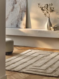 Outlet Alfombra de pelo largo texturizado Genève Rectangular|Alfombras Rectangulares