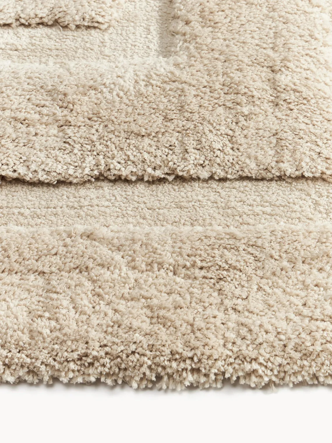 Outlet Alfombra de pelo largo texturizado Genève Rectangular|Alfombras Rectangulares