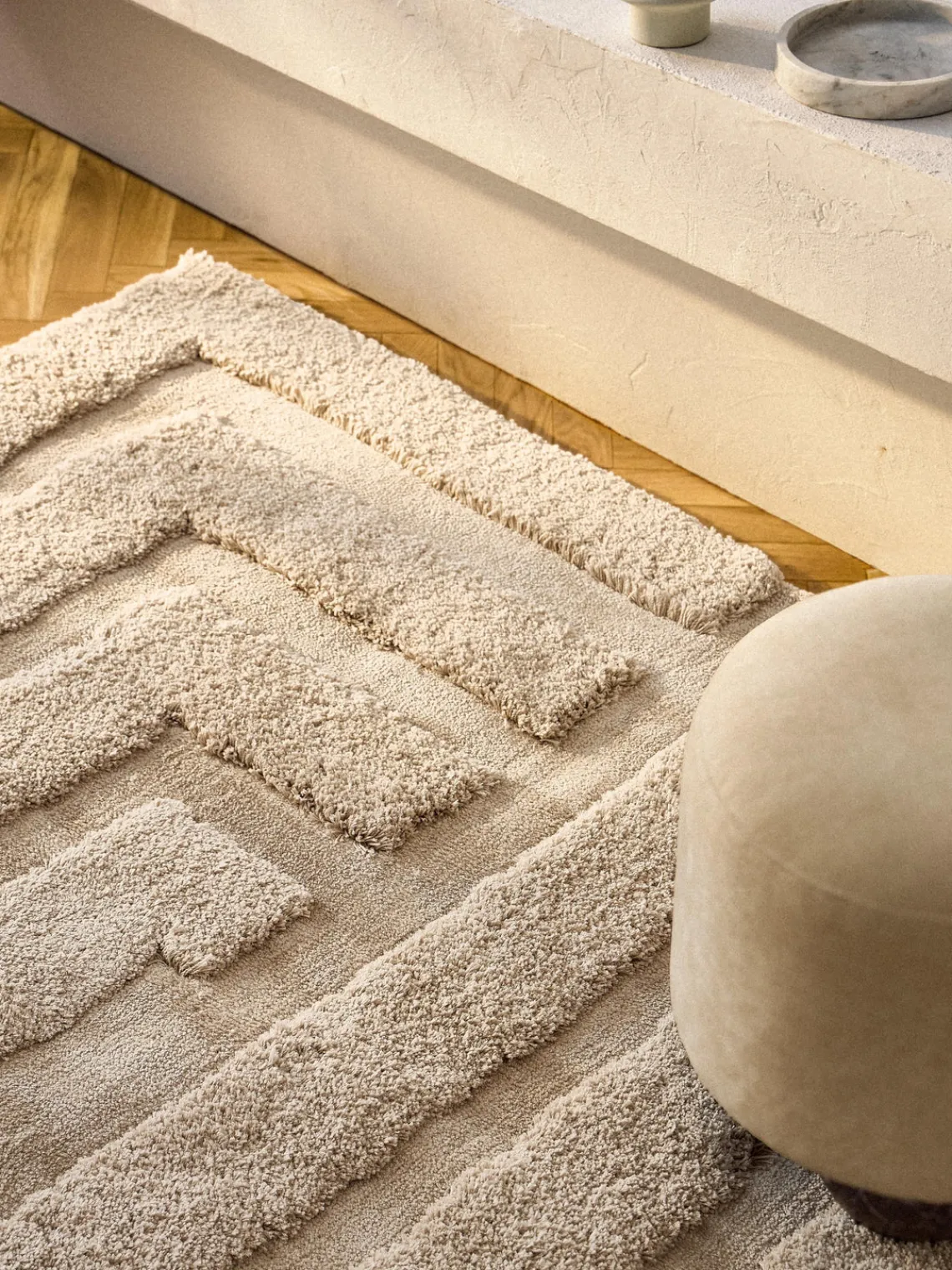 Outlet Alfombra de pelo largo texturizado Genève Rectangular|Alfombras Rectangulares