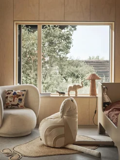 Decoración Infantil|Alfombras Infantiles></noscript>Ferm Living Kids Alfombra de yute artesanal Pear