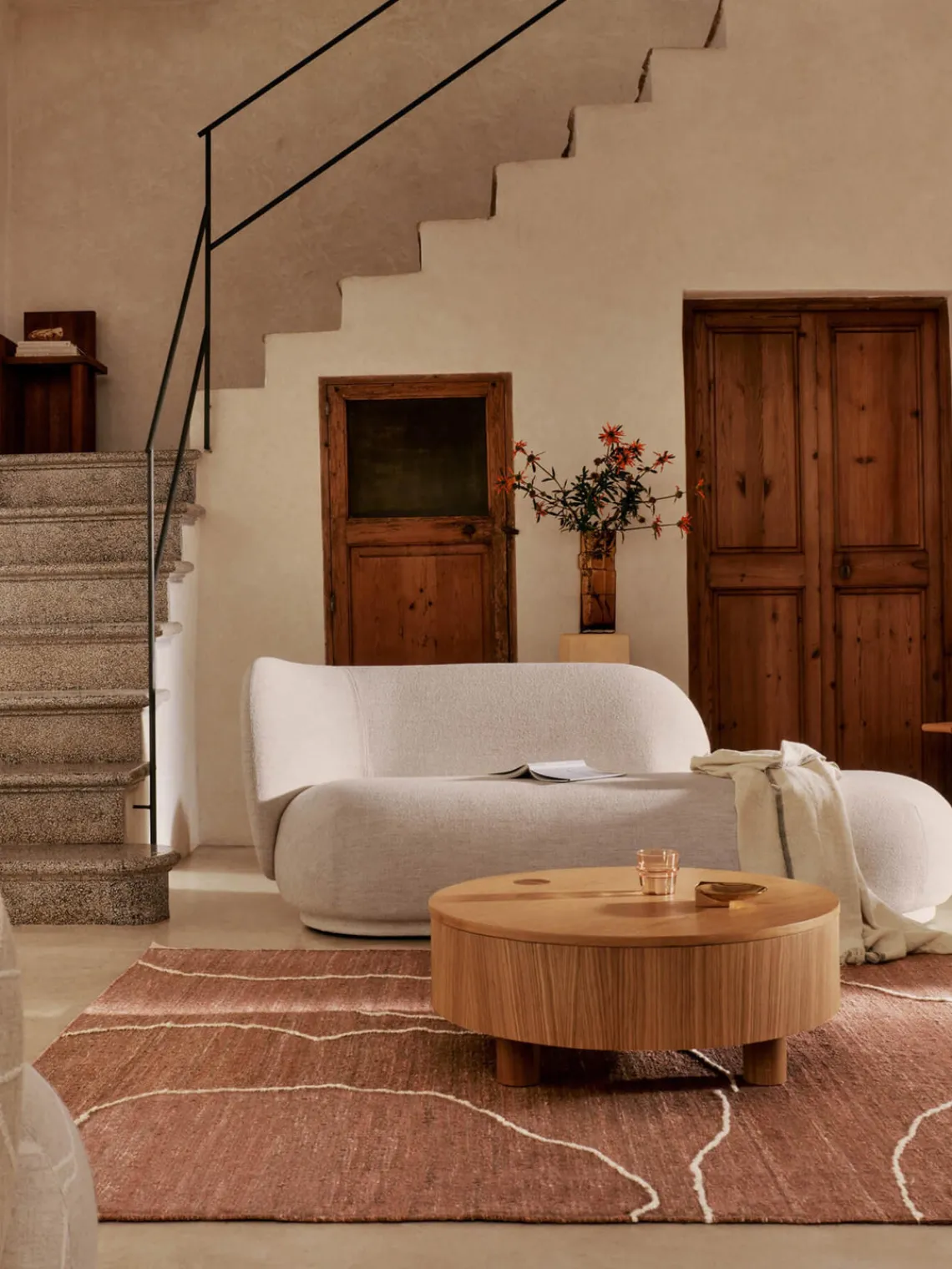 New Alfombra de yute tejida a mano Gesso Rectangular|Alfombras Rectangulares