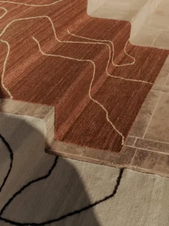 New Alfombra de yute tejida a mano Gesso Rectangular|Alfombras Rectangulares