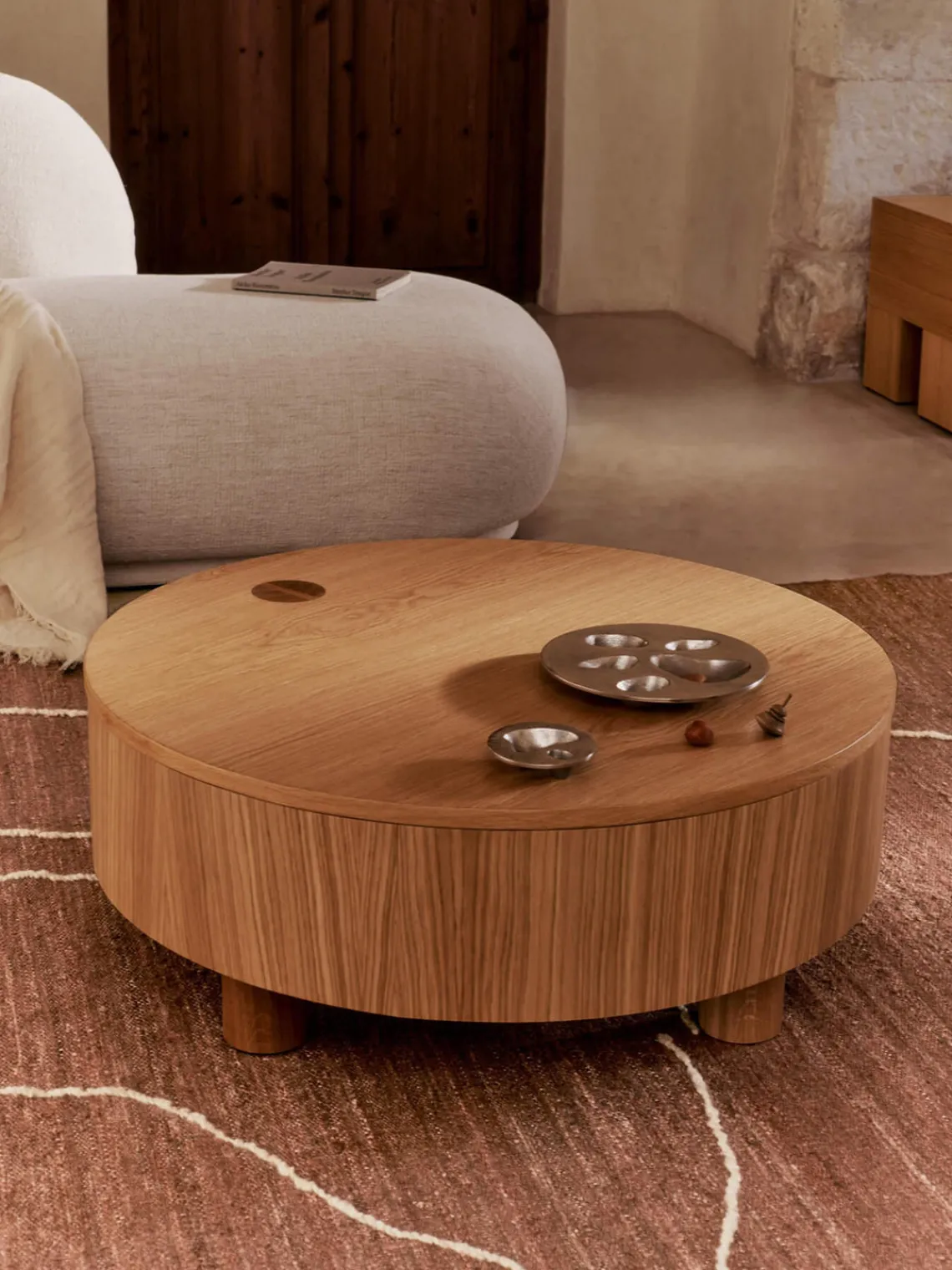 New Alfombra de yute tejida a mano Gesso Rectangular|Alfombras Rectangulares