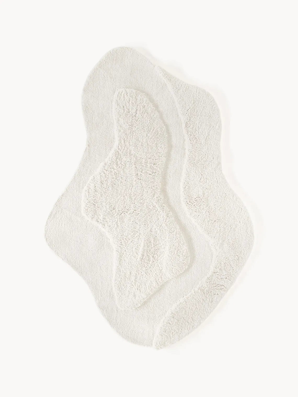 Sale Alfombra esponjosa con forma orgánica Kyla Alfombras Rectangulares|Alfombras