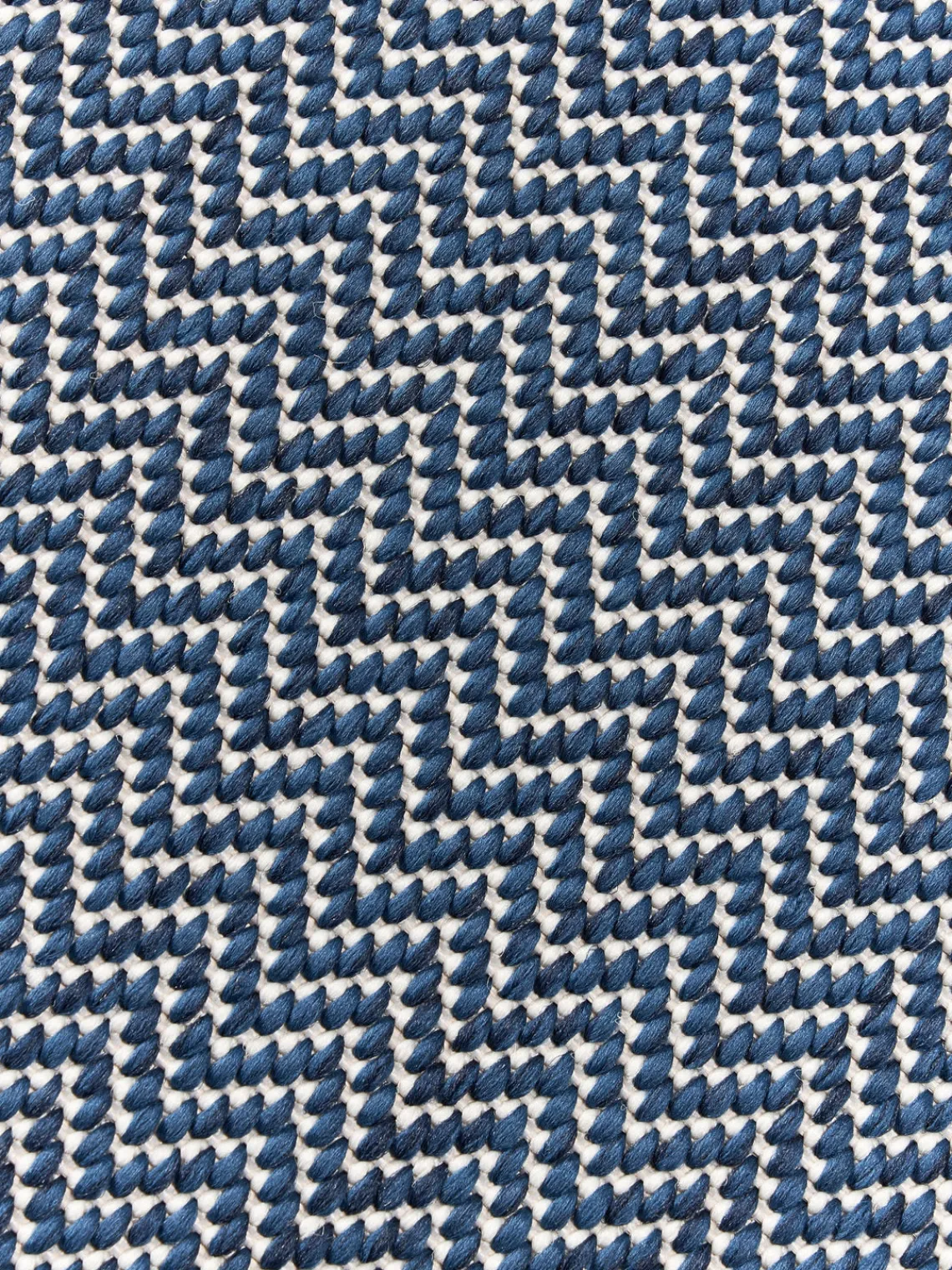 Alfombras De Exterior|Alfombras De Exterior>Westwing Collection Alfombra exterior reversible en zigzag Cort Gris azulado, blanco Off White