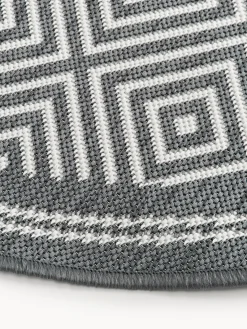 Outlet Alfombra exterior reversible redonda en rombos Reddy Alfombras De Exterior|Alfombras De Exterior