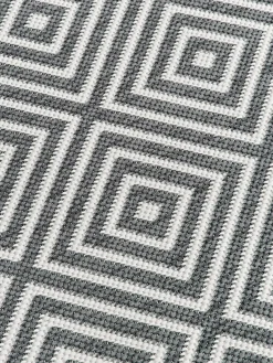 Outlet Alfombra exterior reversible redonda en rombos Reddy Alfombras De Exterior|Alfombras De Exterior