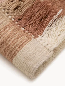 Alfombra infantil artesanal de lana con flecos Rainbow Niños Decoración Infantil|Alfombras Infantiles