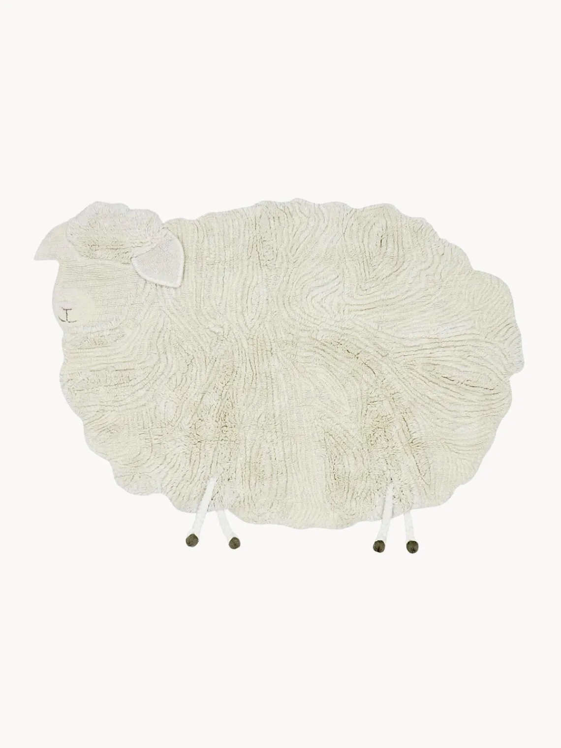 Alfombra infantil artesanal de lana en relieve Sheep, lavable Niños Decoración Infantil|Alfombras Infantiles
