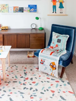 Decoración Infantil|Alfombras Infantiles>Lorena Canals Alfombra infantil artesanal Terrazzo, lavable