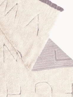 Outlet Alfombra infantil artesanal en capitoné con diseño de letras ABC, lavable Niños Decoración Infantil|Alfombras Infantiles