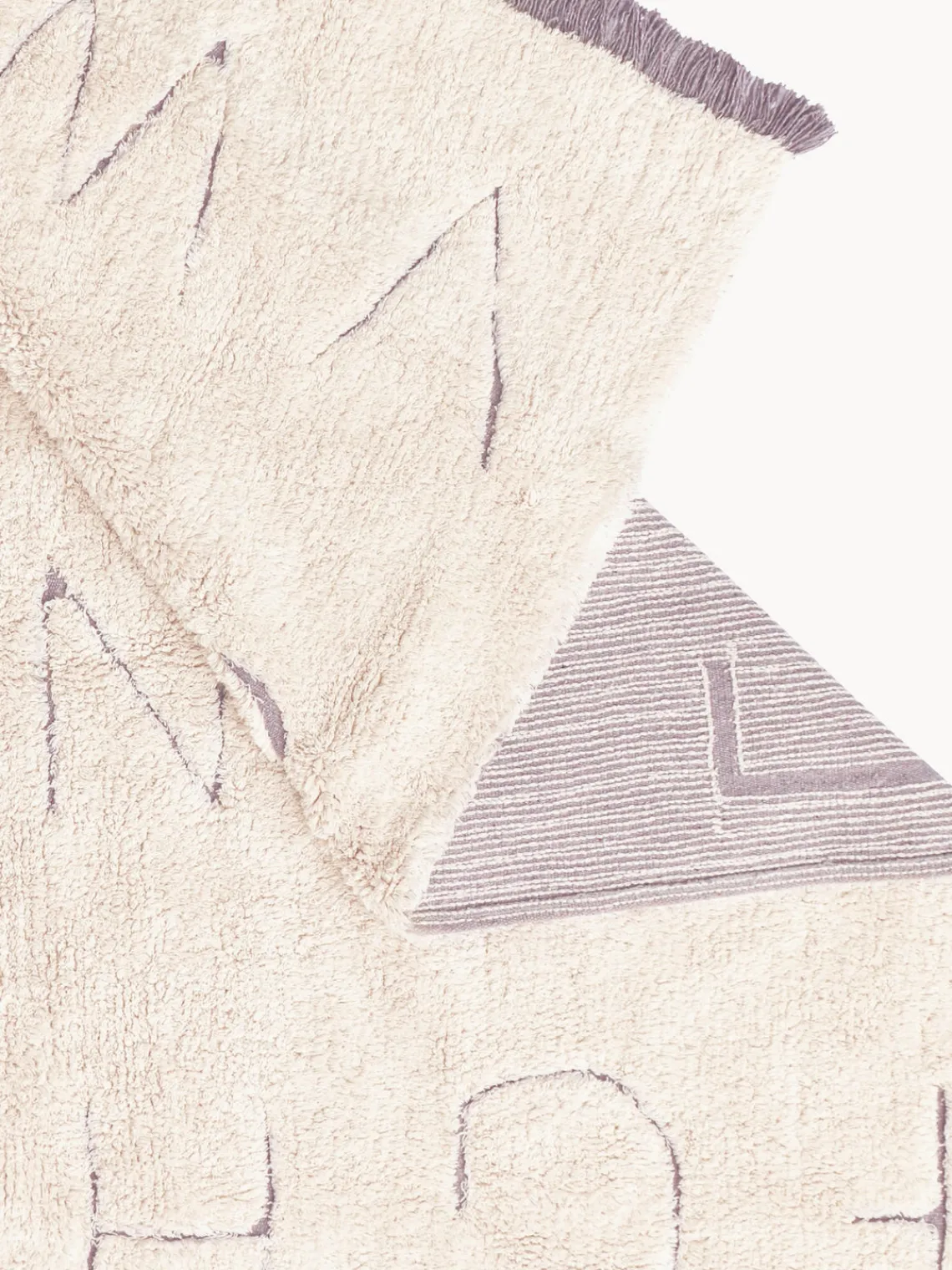 Outlet Alfombra infantil artesanal en capitoné con diseño de letras ABC, lavable Niños Decoración Infantil|Alfombras Infantiles