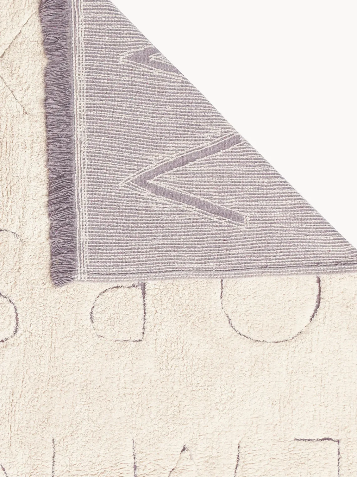 Outlet Alfombra infantil artesanal en capitoné con diseño de letras ABC, lavable Niños Decoración Infantil|Alfombras Infantiles