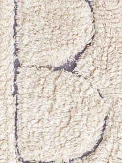 Outlet Alfombra infantil artesanal en capitoné con diseño de letras ABC, lavable Niños Decoración Infantil|Alfombras Infantiles