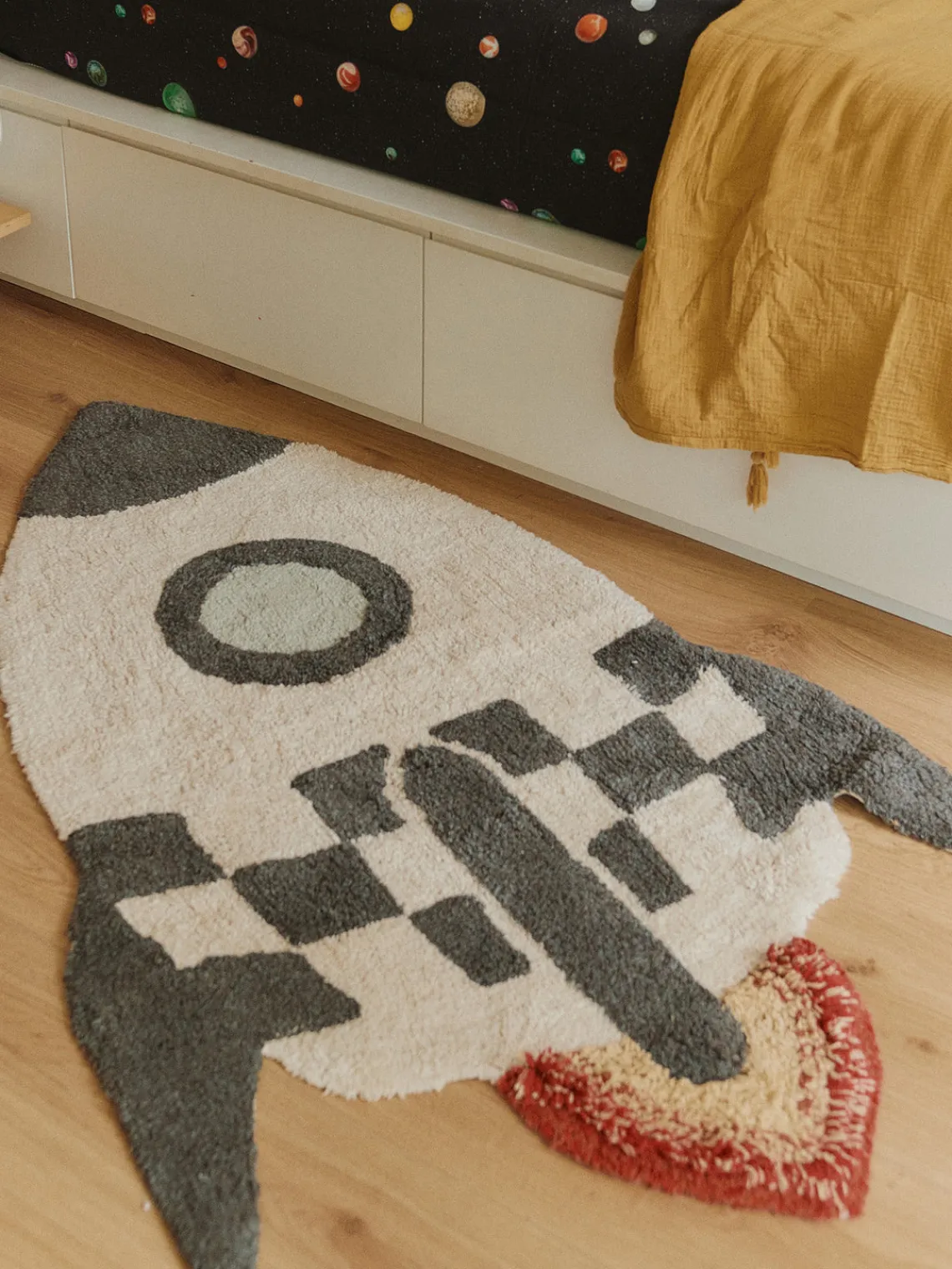 Decoración Infantil|Alfombras Infantiles>Lorena Canals Alfombra infantil artesanal Rocket, lavable