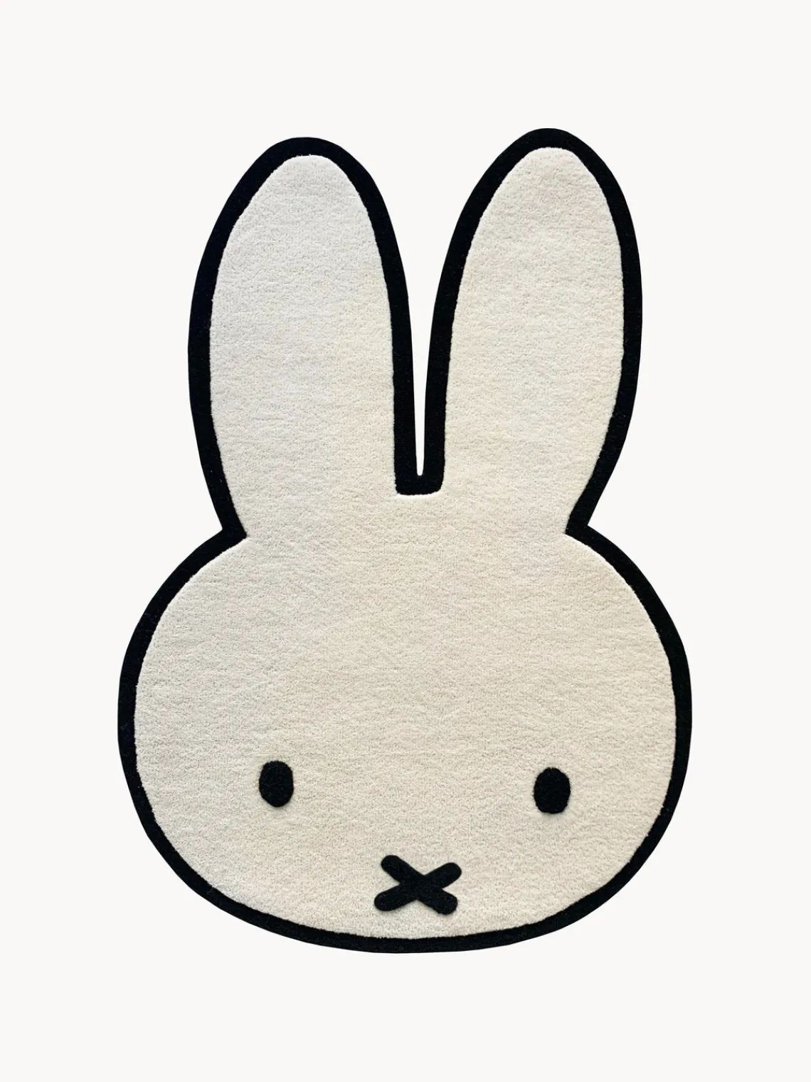 New Alfombra infantil artesanal con forma de conejito Miffy Niños Alfombras Infantiles|Habitación Infantil